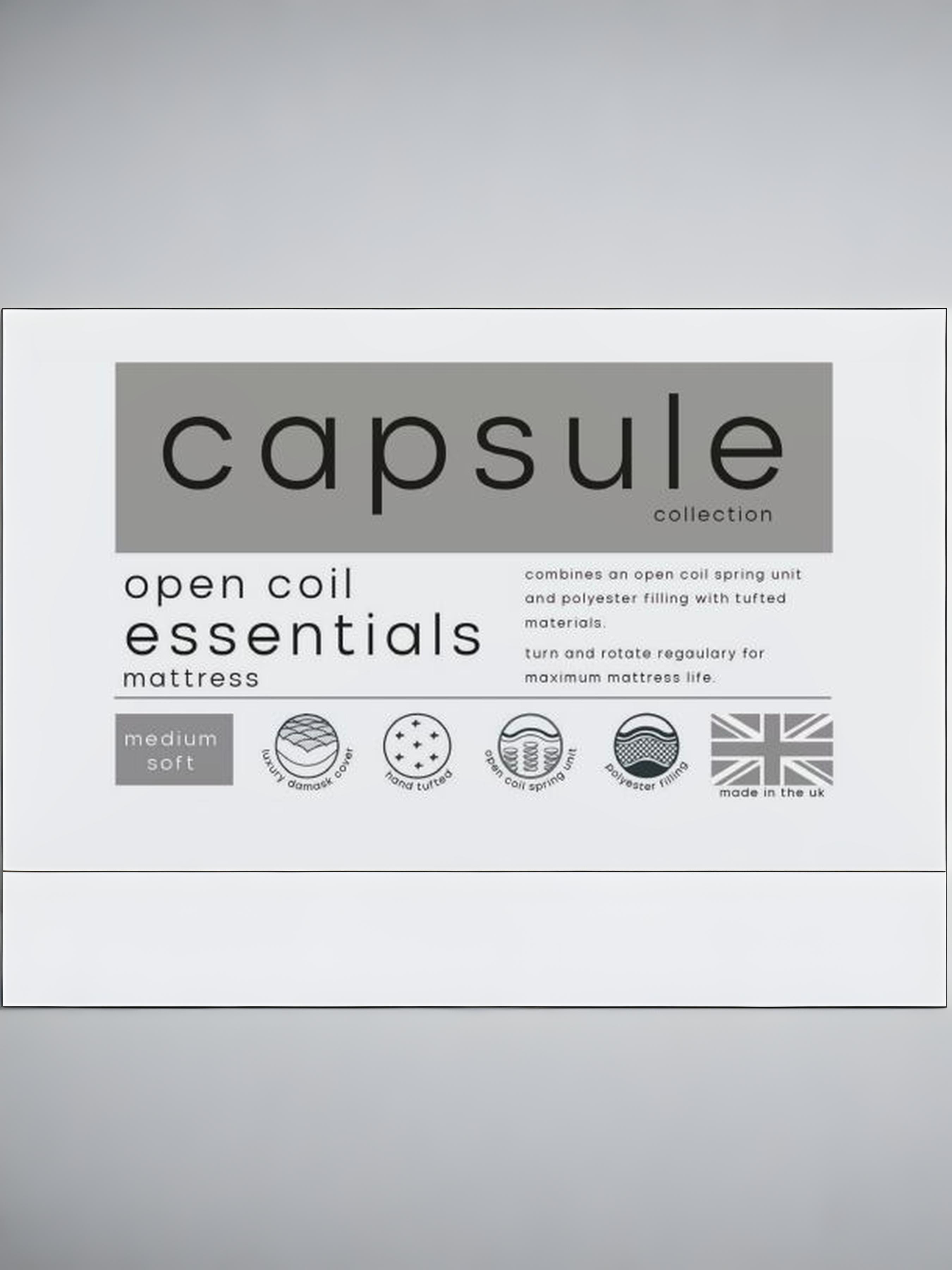 Capsule Essentials Mattress – White