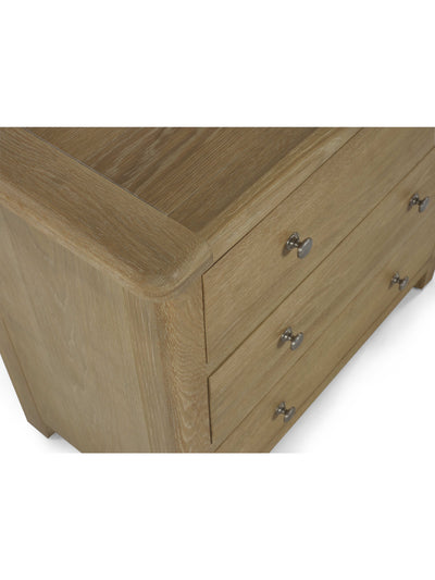 Memphis Limed Oak 3 Drawer Chest