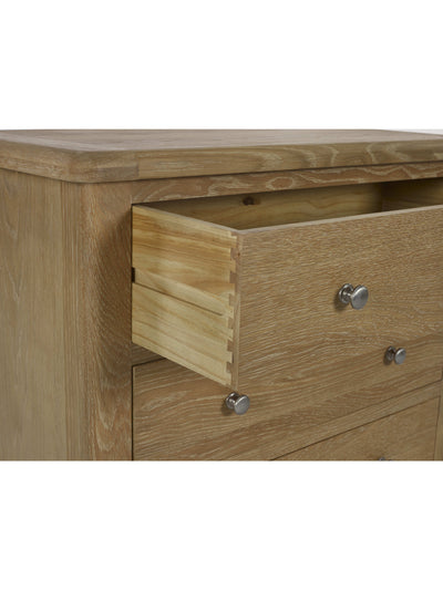 Memphis Limed Oak 3 Drawer Chest