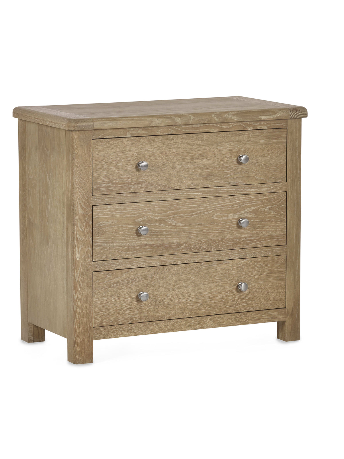 Memphis Limed Oak 3 Drawer Chest