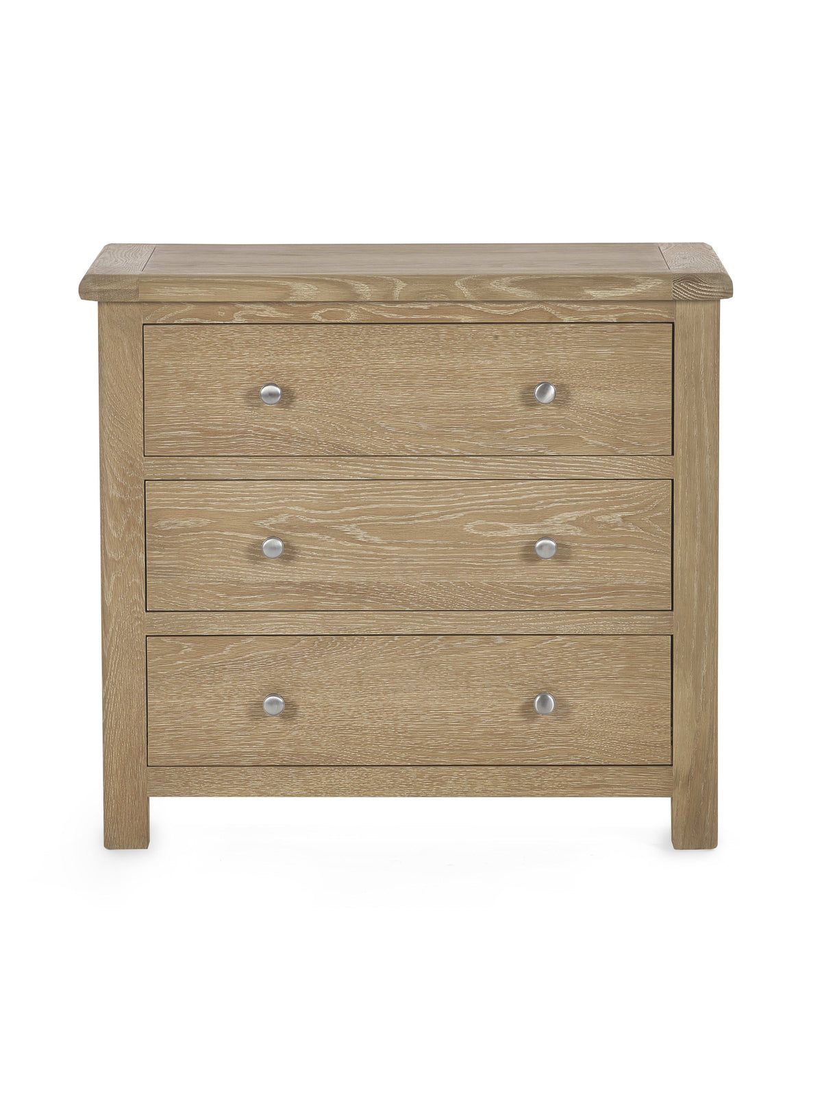 Memphis Limed Oak 3 Drawer Chest
