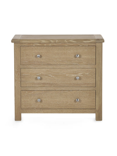 Memphis Limed Oak 3 Drawer Chest