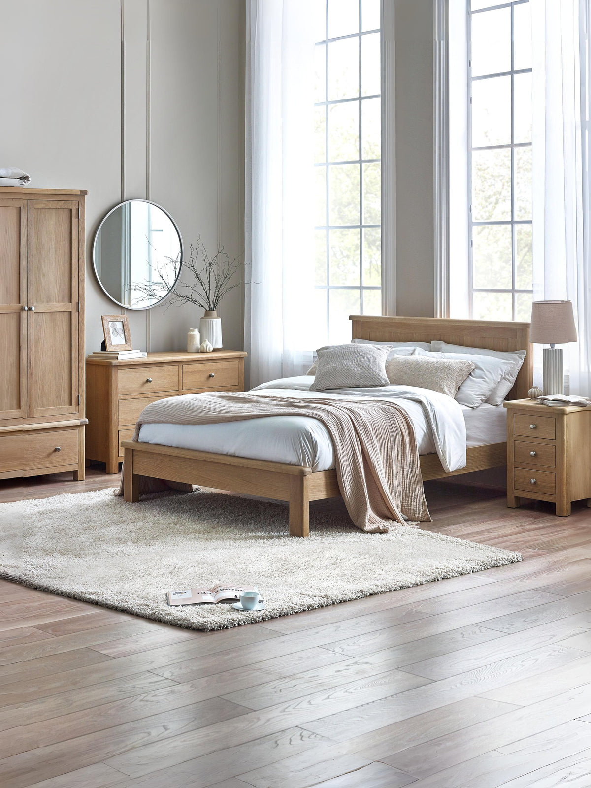Memphis Limed Oak 3 + 2 Drawer Chest
