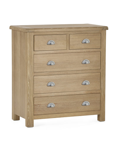 Memphis Limed Oak 3 + 2 Drawer Chest
