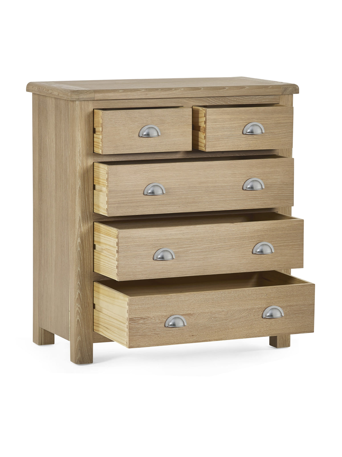 Memphis Limed Oak 3 + 2 Drawer Chest