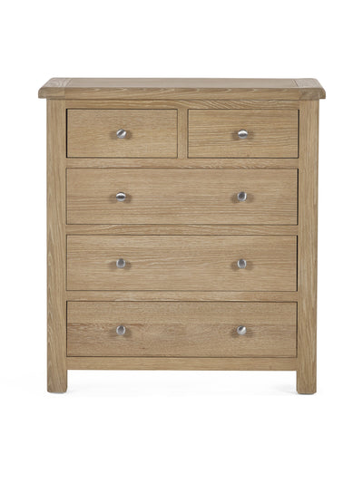 Memphis Limed Oak 3 + 2 Drawer Chest