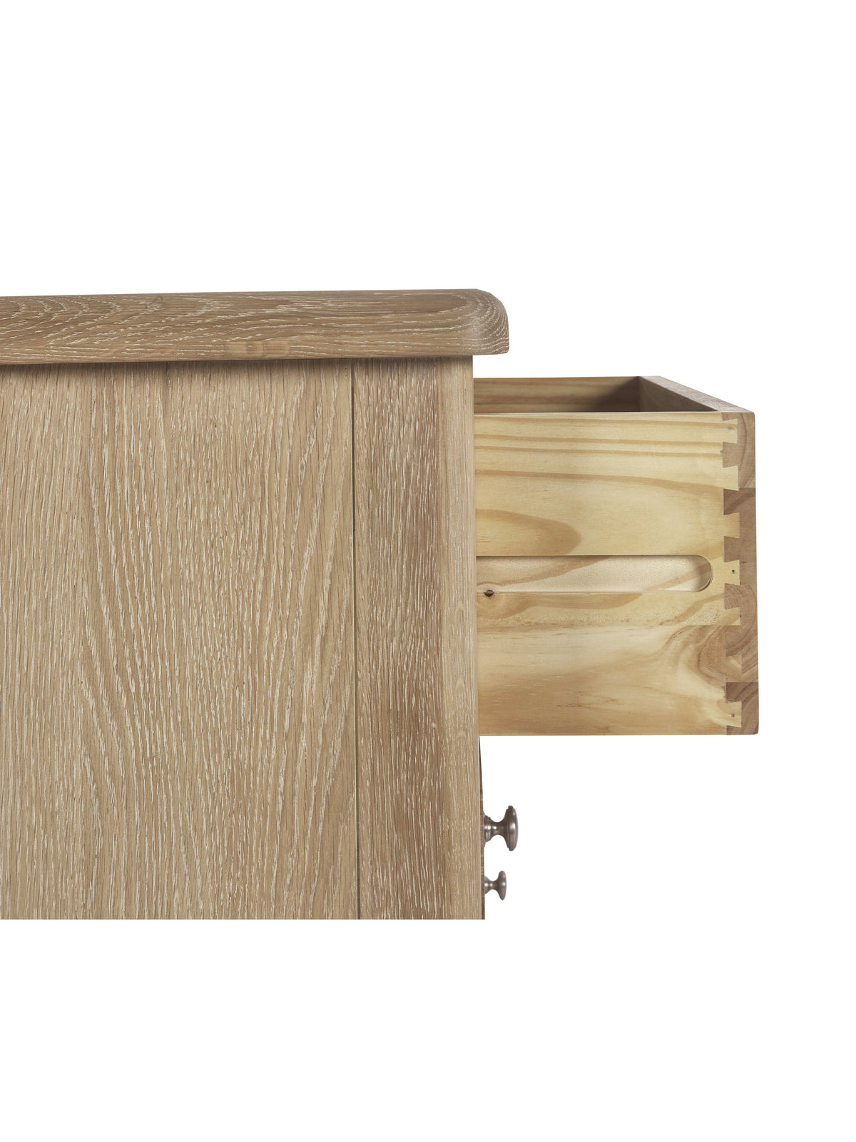 Memphis Limed Oak 6 Drawer Wide Chest
