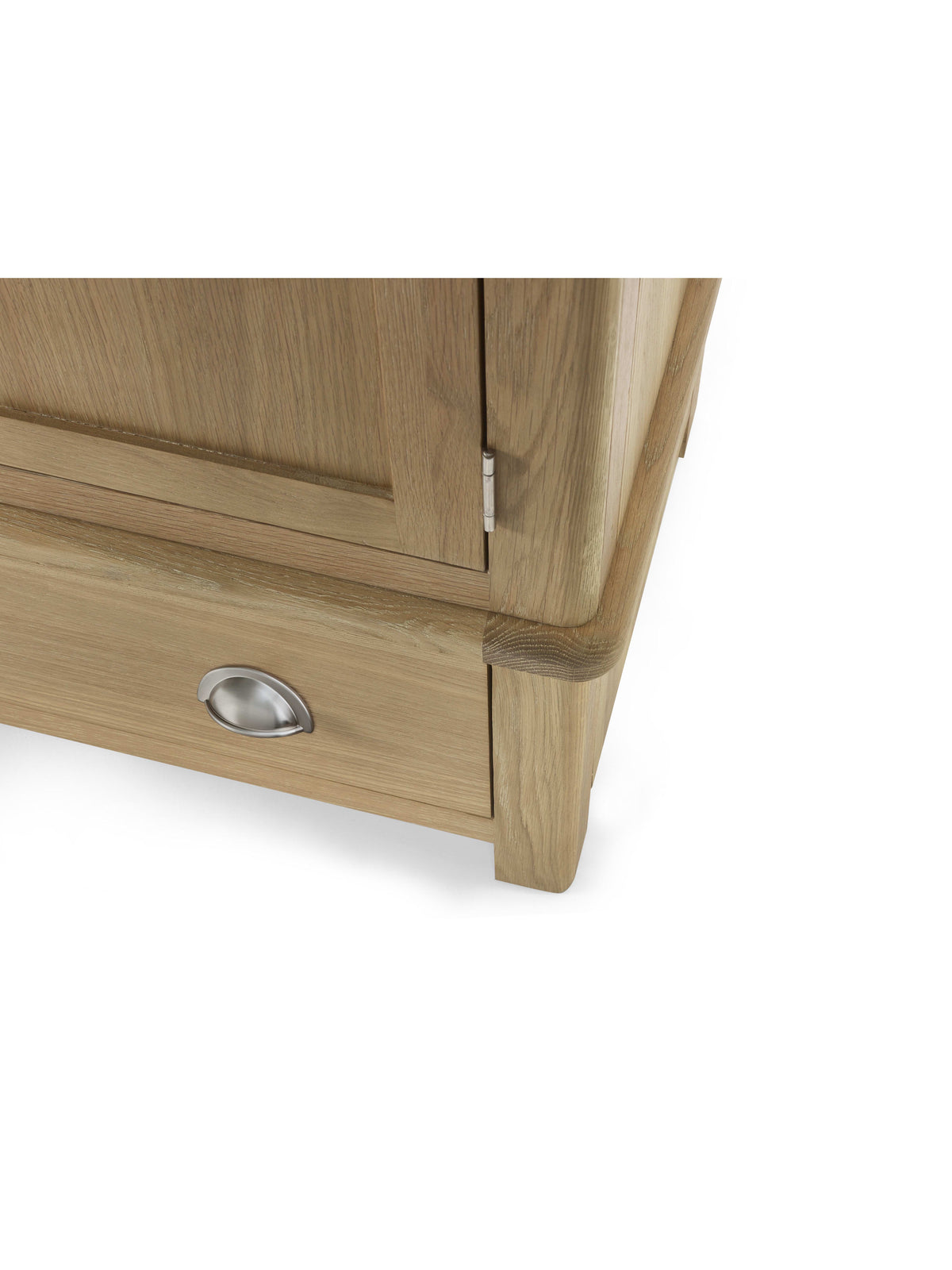 Memphis Limed Oak 2 Door 1 Drawer Wardrobe