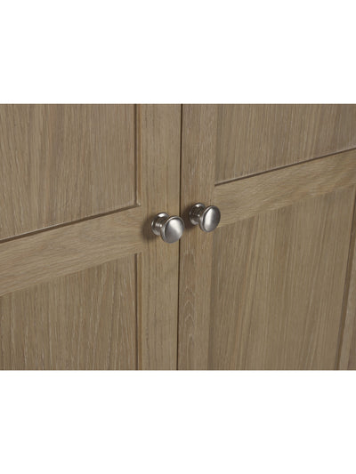 Memphis Limed Oak 2 Door 1 Drawer Wardrobe