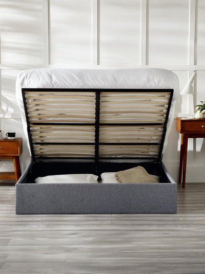 Merida Lift Up Storage Bed - Grey