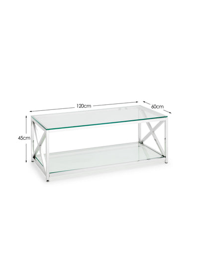Miami Coffee Table - Silver