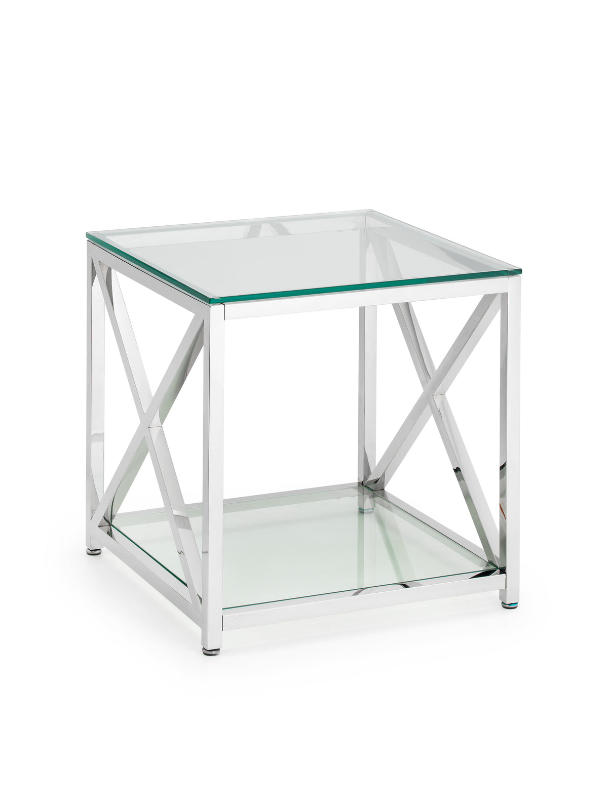 Miami Lamp Table - Silver
