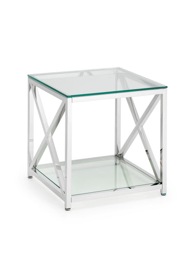 Miami Lamp Table - Silver