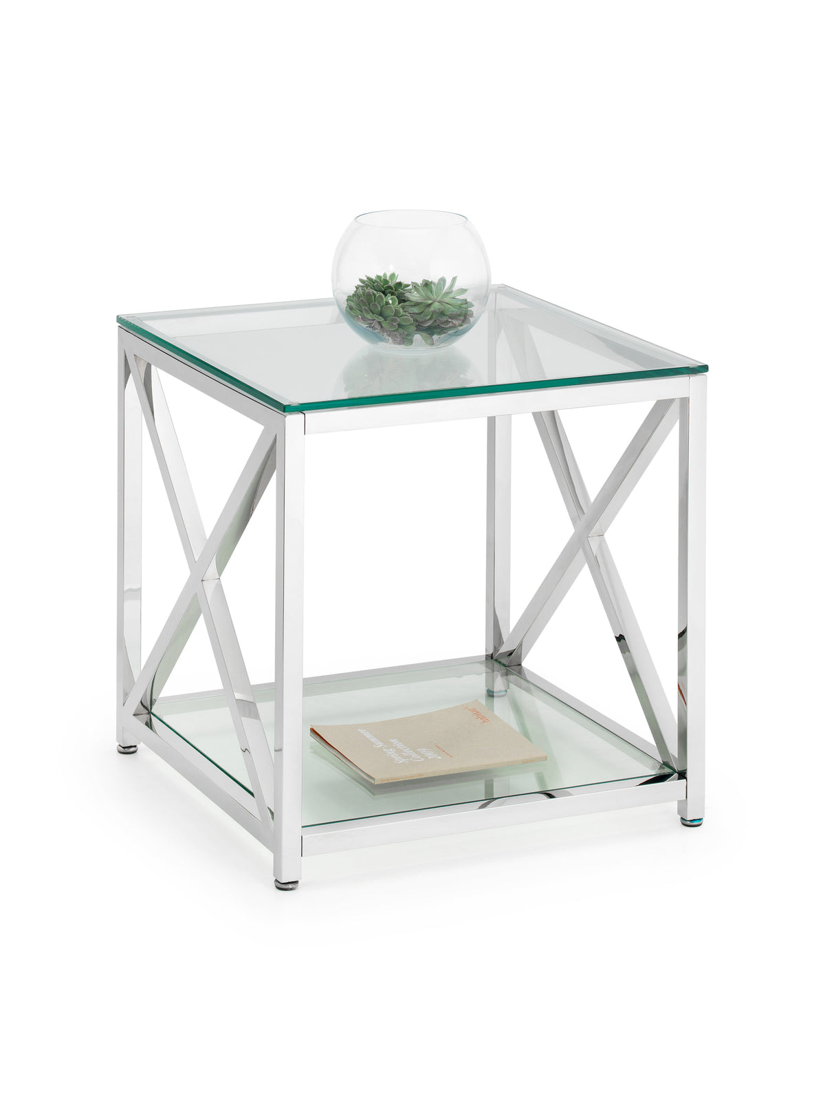 Miami Lamp Table - Silver