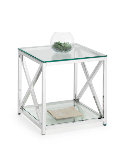 Miami Lamp Table - Silver