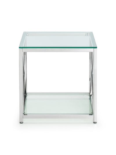 Miami Lamp Table - Silver