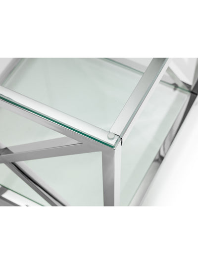 Miami Lamp Table - Silver
