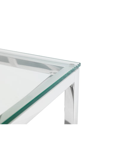 Miami Lamp Table - Silver