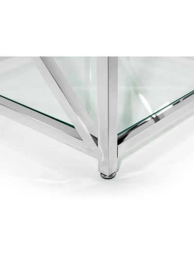 Miami Lamp Table - Silver