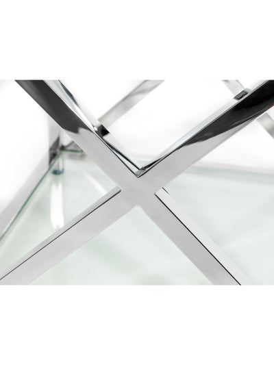 Miami Lamp Table - Silver