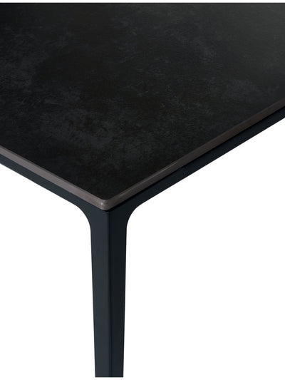 Miami Rectangular Stone Top Dining Table - Slate Grey