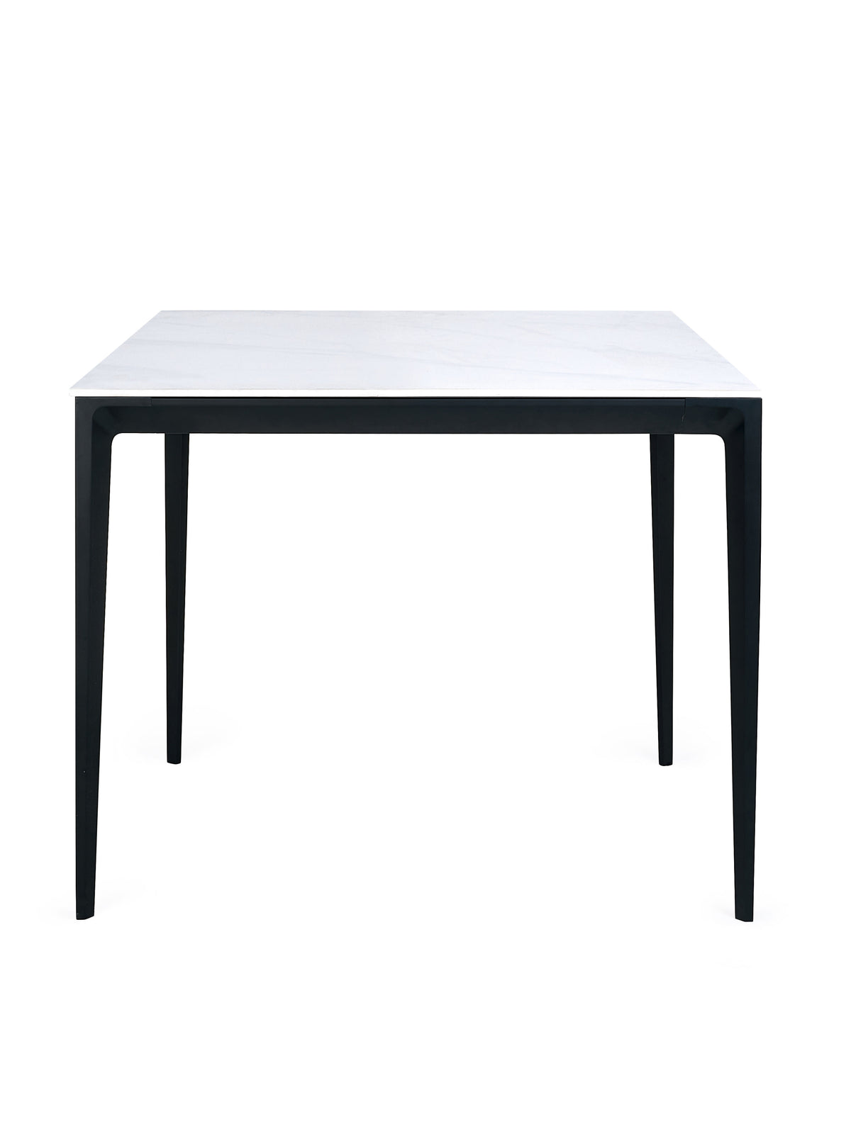 Miami Square Stone Top Dining Table - White Marble