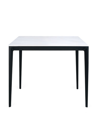 Miami Square Stone Top Dining Table - White Marble