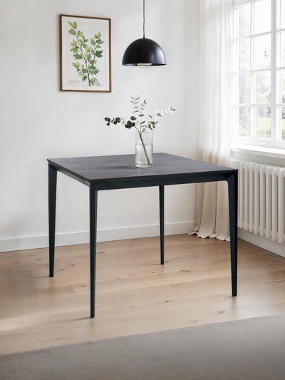 Miami Square Stone Top Dining Table - Slate Grey