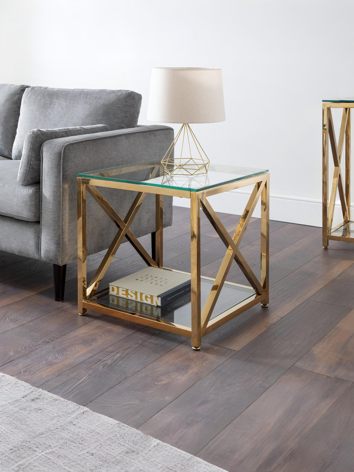 Miami Lamp Table - Gold