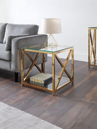 Miami Lamp Table - Gold