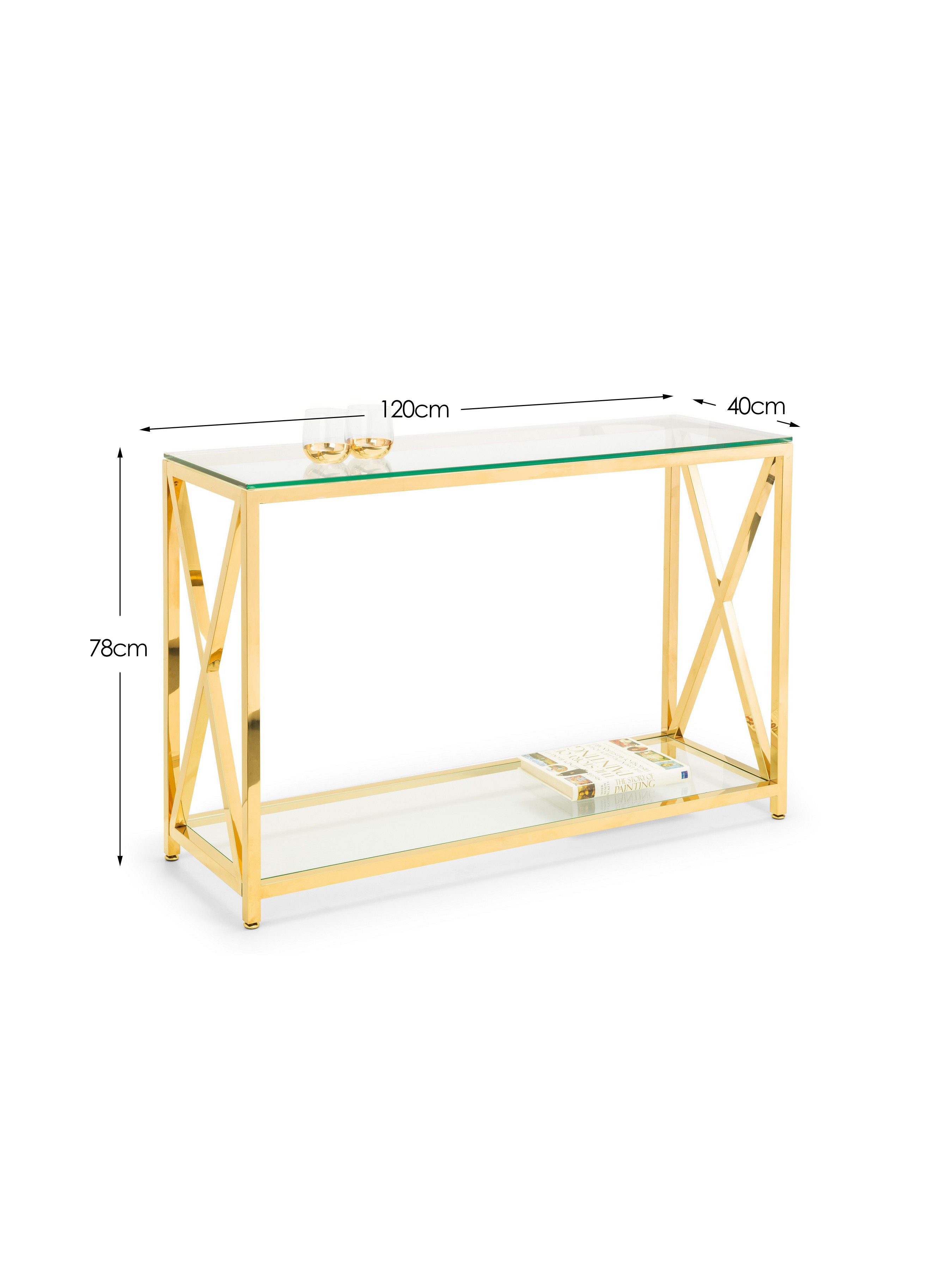 Miami Console Table – Gold