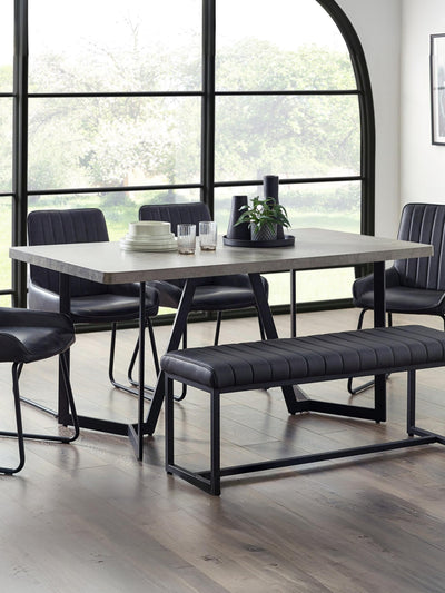 Miller Concrete Effect Dining Table
