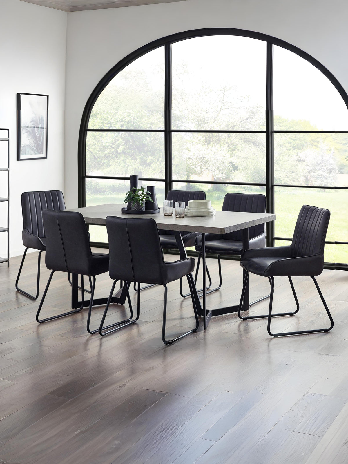 Miller Concrete Effect Dining Table