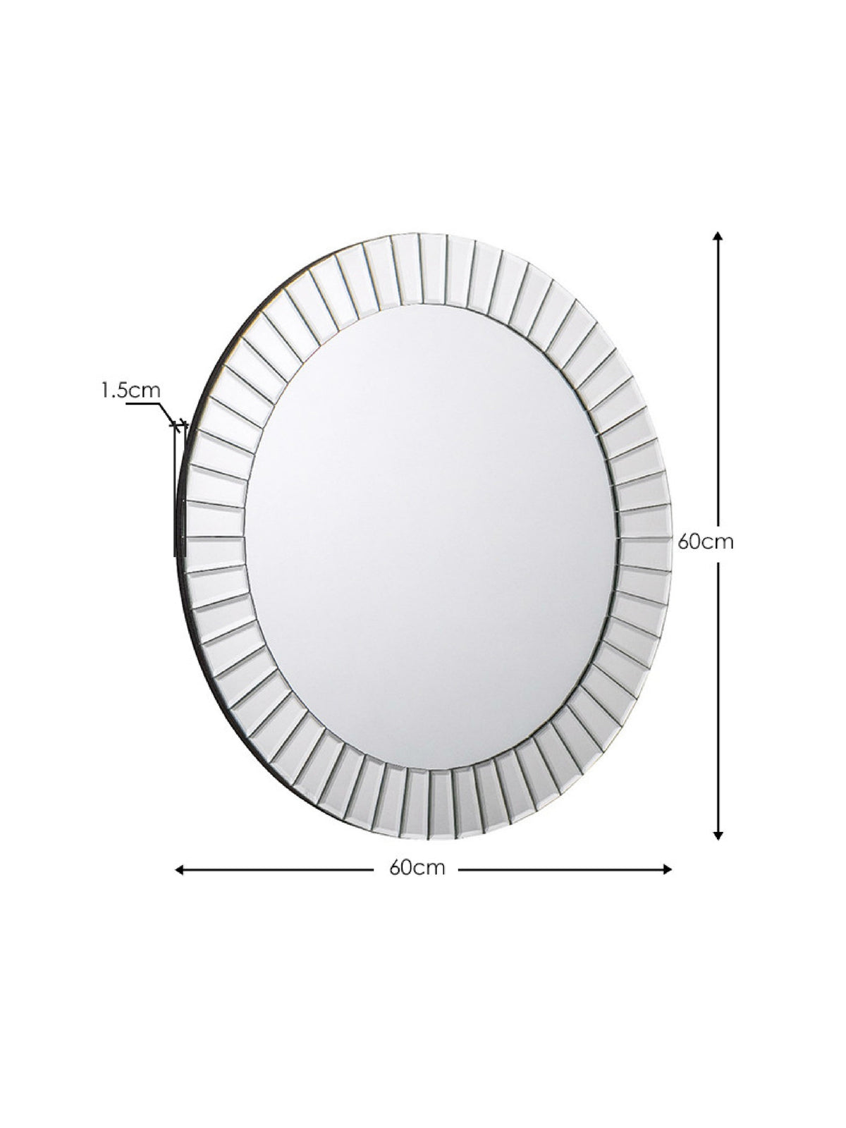 Sonata Small Round Wall Mirror