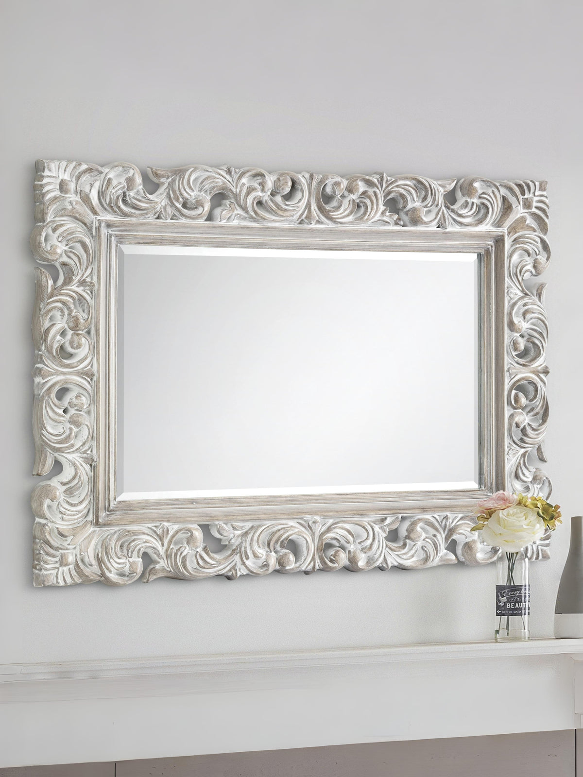 Baroque Distressed Wall Mirror