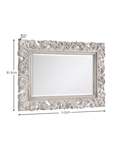 Baroque Distressed Wall Mirror