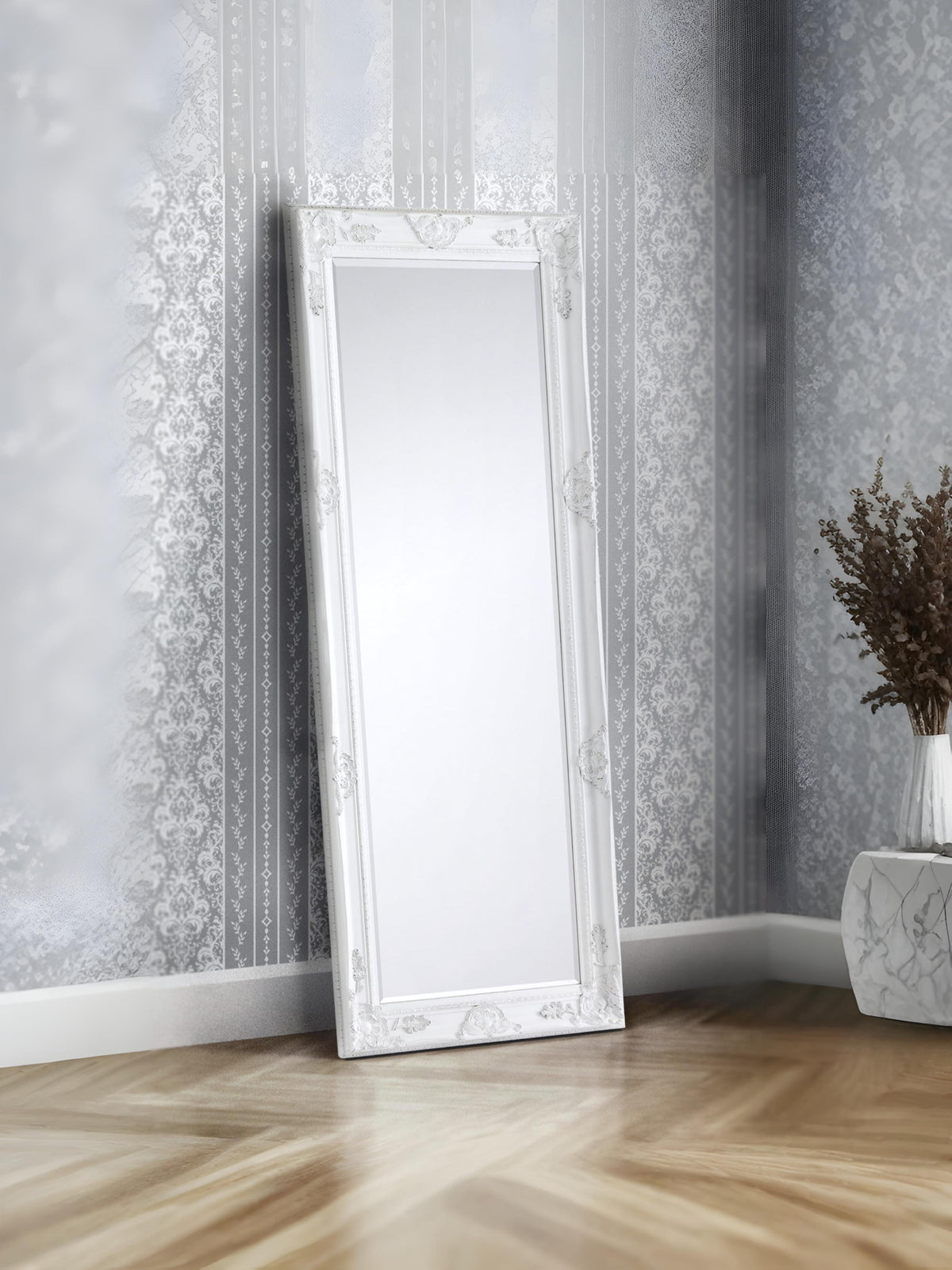 Palais White Lean-To Dress Mirror