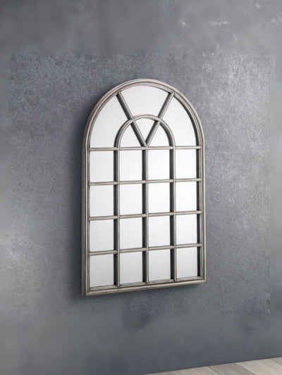 Opus Pewter Window Mirror