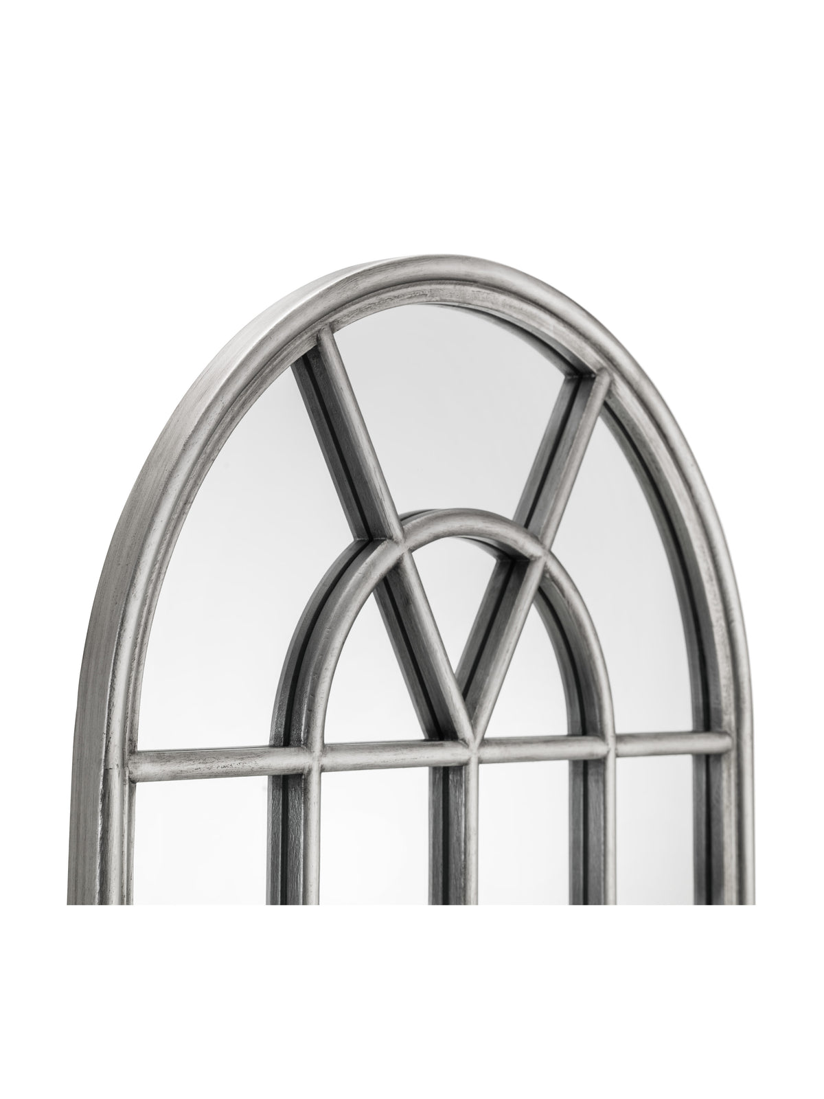 Opus Pewter Window Mirror