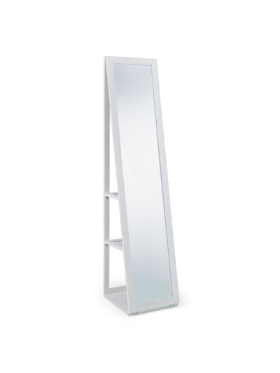Fresco White Storage Mirror