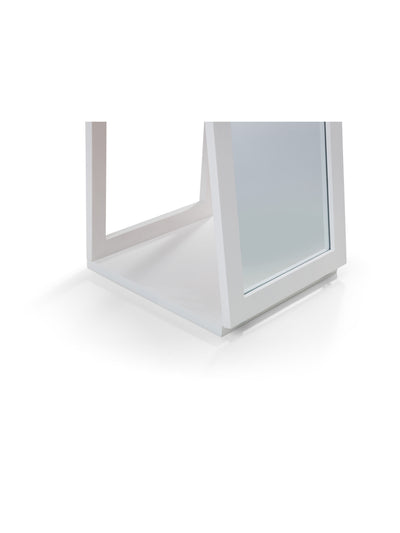 Fresco White Storage Mirror