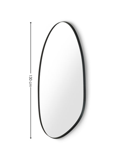 Rushmore Black Metal 95cm Organic Shaped Wall Mirror
