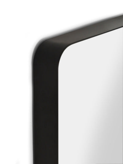 Jaya Black Frame Rectangular Wall Mirror