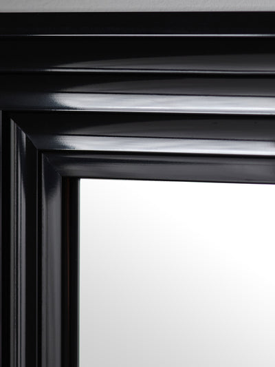 Tokyo Gloss Black Tall Rectangular Dressing Mirror