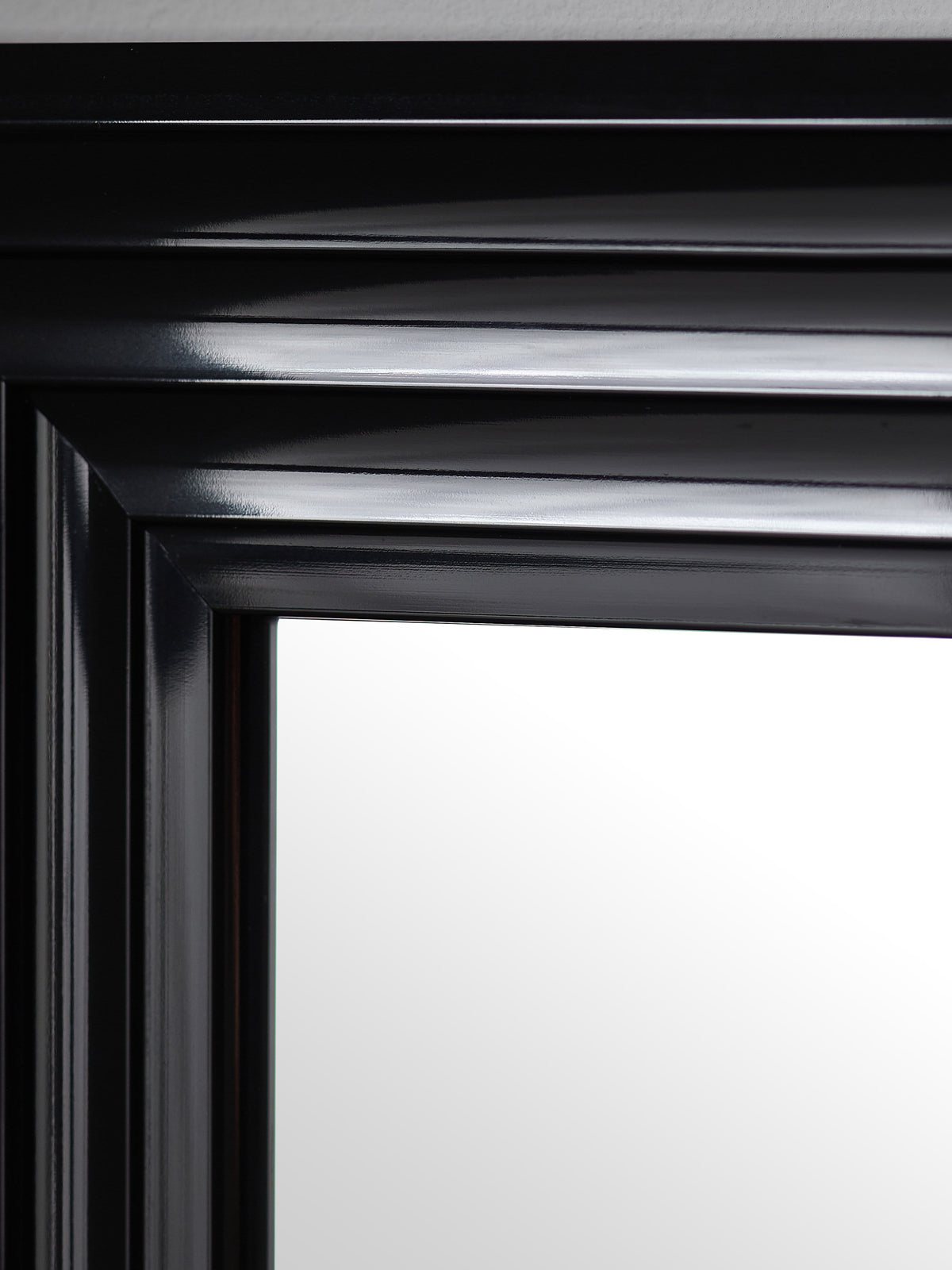 Tokyo Gloss Black Tall Rectangular Dressing Mirror