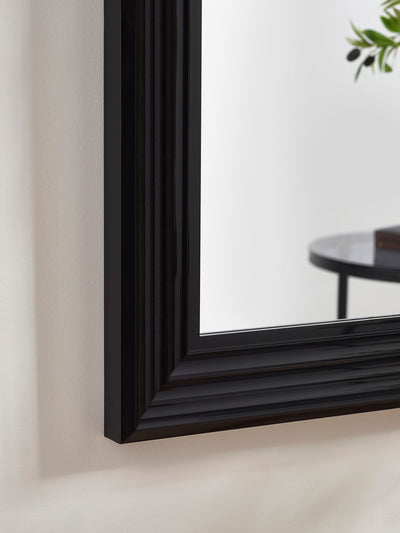 Tokyo Gloss Black Tall Rectangular Dressing Mirror