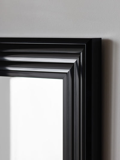 Tokyo Gloss Black Tall Rectangular Dressing Mirror
