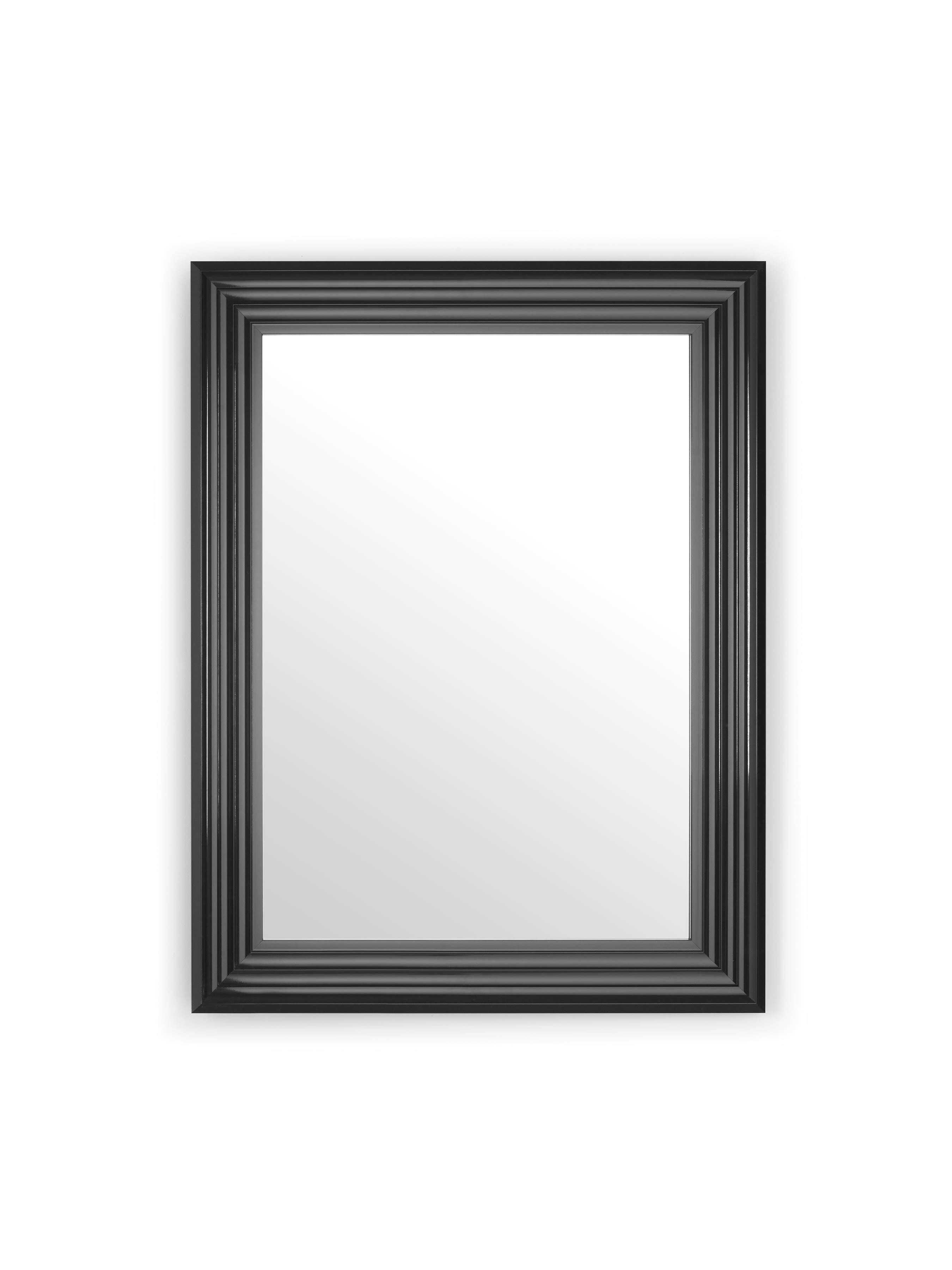 Tokyo Gloss Black Rectangular Wall Mirror