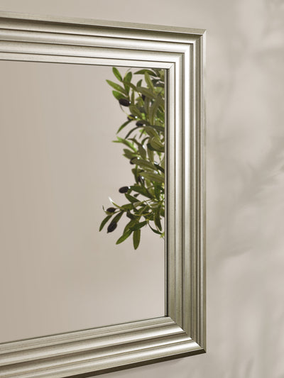 Tokyo Pewter Rectangular Wall Mirror