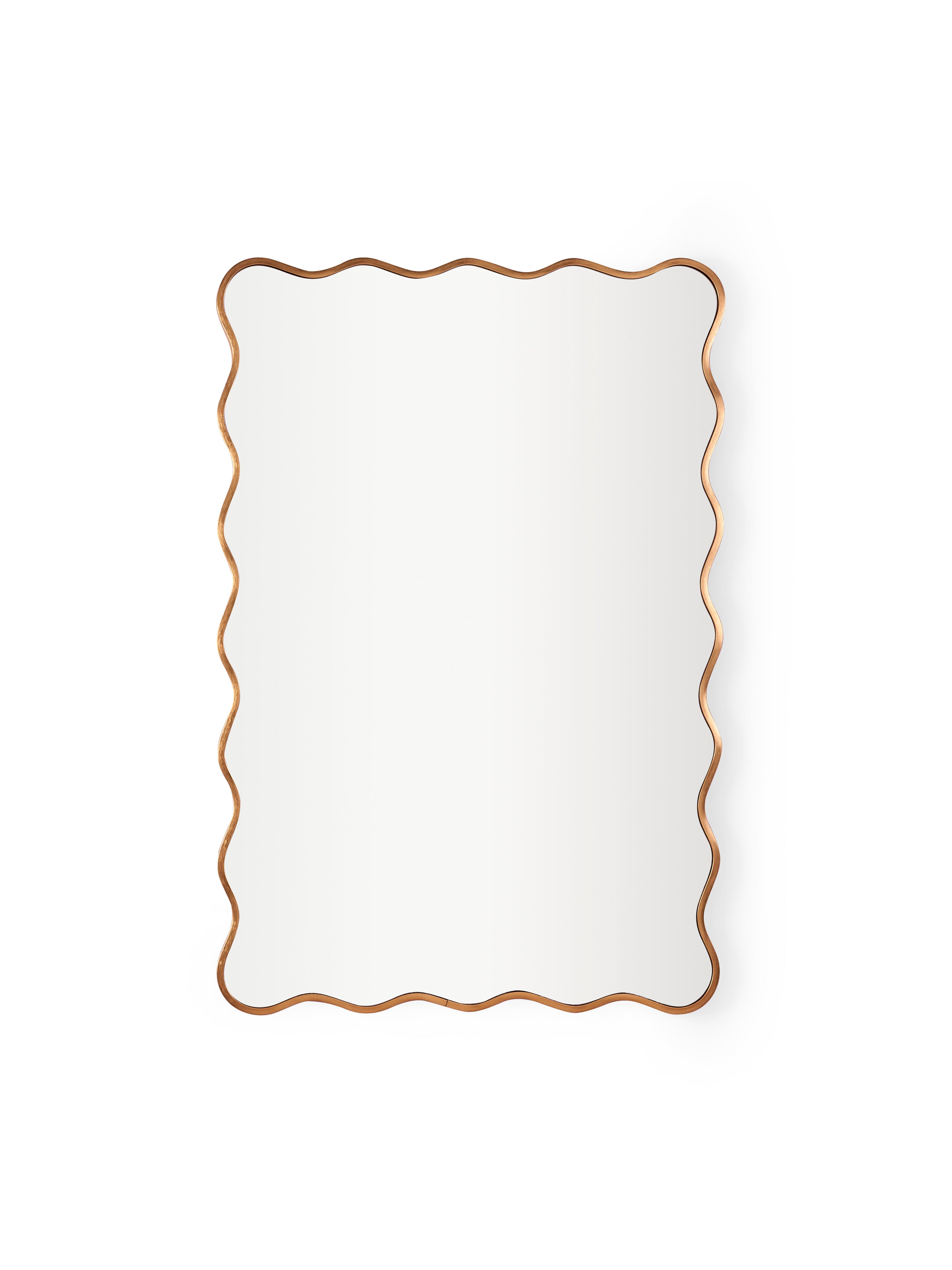 Stevie Wavy Edge Wall Mirror – Gold